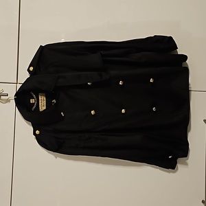 Buburry Silk 100% Black Jacket. SIZE 8.